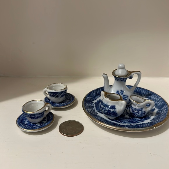 Antique miniature tea set - Picture 1 of 4